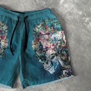 Skull Print 5 Inseam Shorts