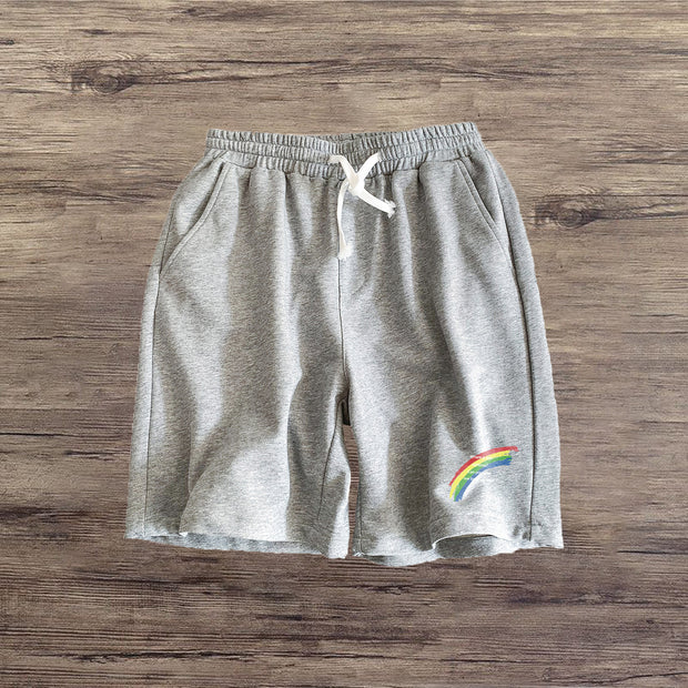 Personalized rainbow street shorts