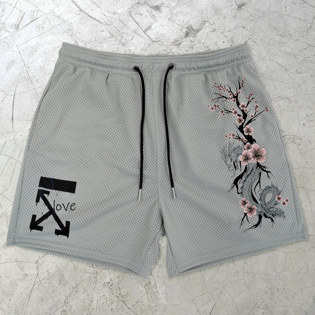 Retro Fashion Casual Mesh Shorts