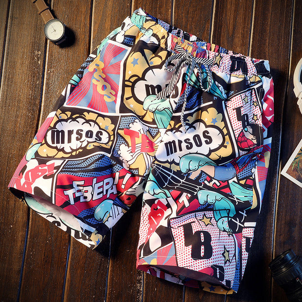 Fashion casual beach pants loose shorts