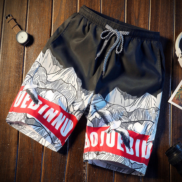 Fashion casual beach pants loose shorts