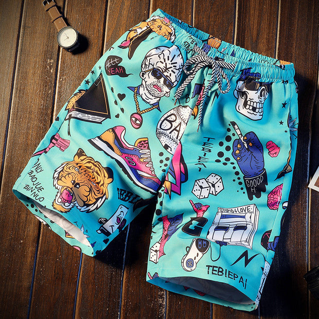 Fashion casual beach pants loose shorts