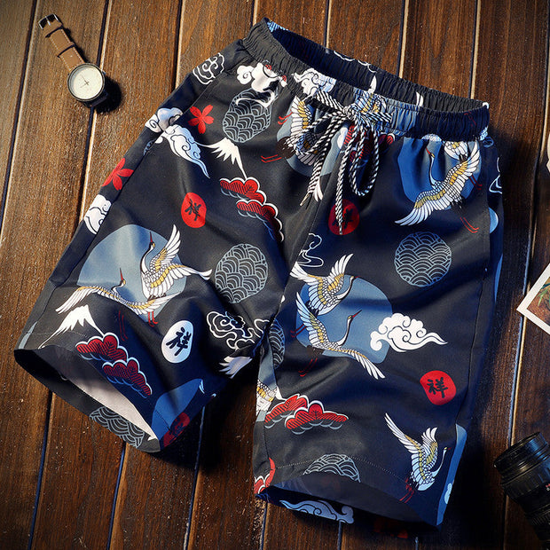 Fashion casual beach pants loose shorts