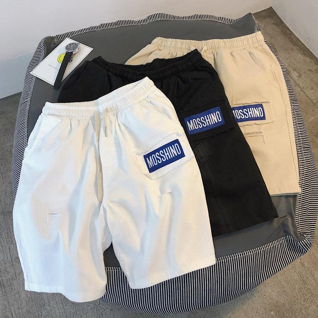 Fashion Workwear Shorts Straight Leg Casual Pants