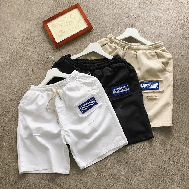 Fashion Workwear Shorts Straight Leg Casual Pants