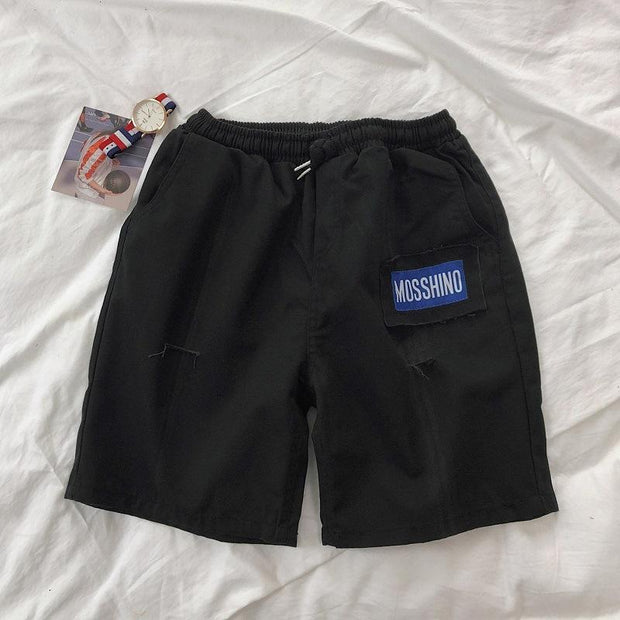 Fashion Workwear Shorts Straight Leg Casual Pants
