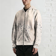 Personalized fashion sports style long-sleeved zipper sweatshirt