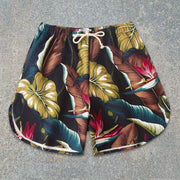Botanical pattern men's shorts