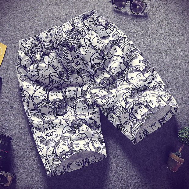 Fashion vacation leisure beach loose couple shorts