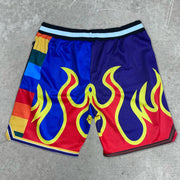 Street Contrast Fashion Sports Mesh Shorts