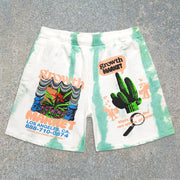 Growth Graphic Tie-Dye Sweatshorts