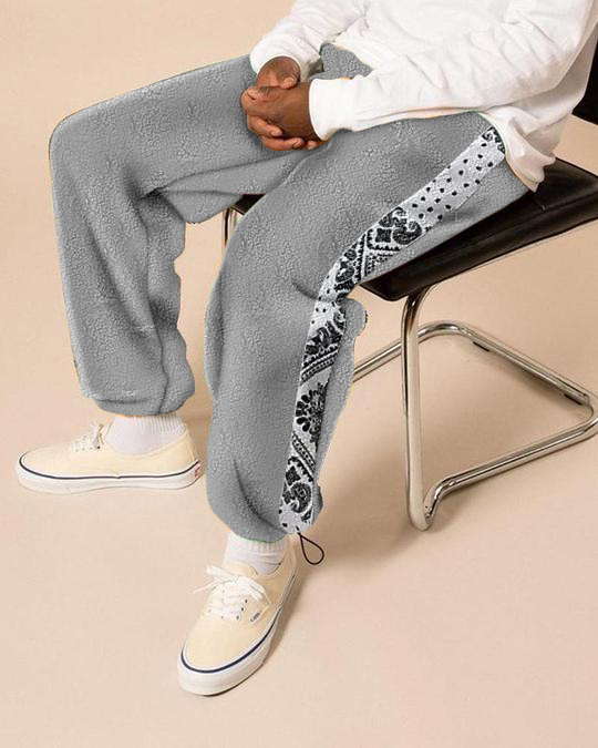 Casual trendy personality drawstring trousers