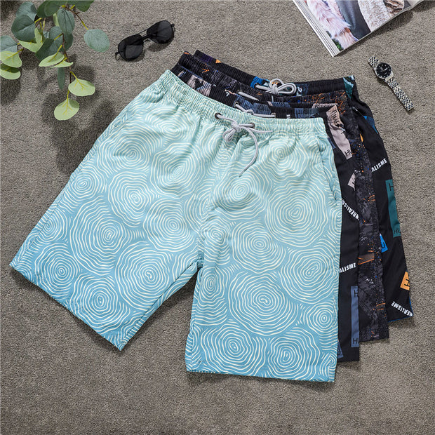Seaside vacation quick-drying casual shorts fashion loose beach pants