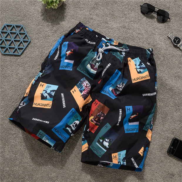 Seaside vacation quick-drying casual shorts fashion loose beach pants