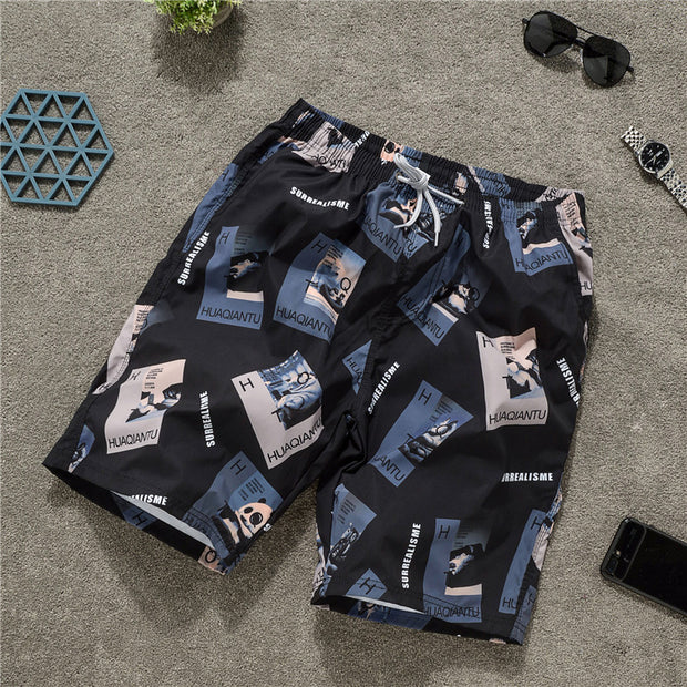 Seaside vacation quick-drying casual shorts fashion loose beach pants