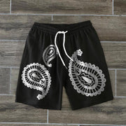 Personalized street retro print shorts
