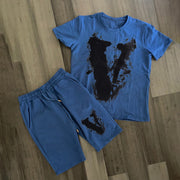 Tide brand personality retro street short sleeve suit
