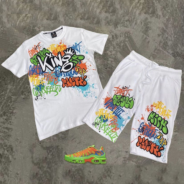 Fashion personalized print sports suit