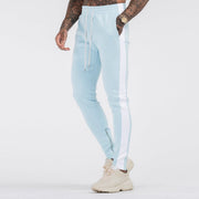 Fashion casual sports color block trousers