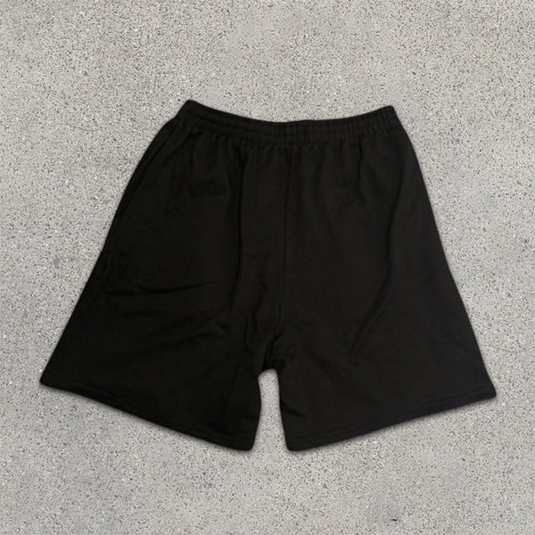 Skull Graphic Print Elastic Shorts