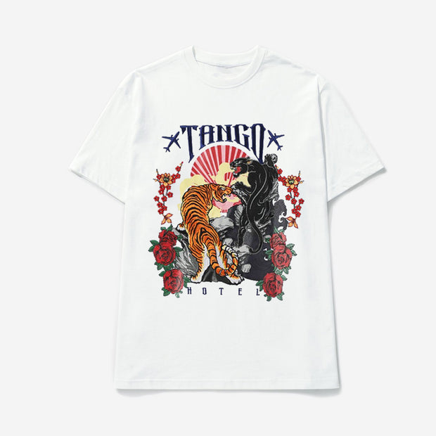 Art Retro Graphic Short Sleeve Street T-Shirt