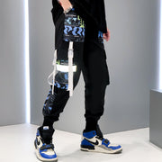 Loose and thin street hiphop reflective hip-hop pants