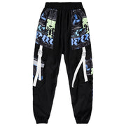 Loose and thin street hiphop reflective hip-hop pants