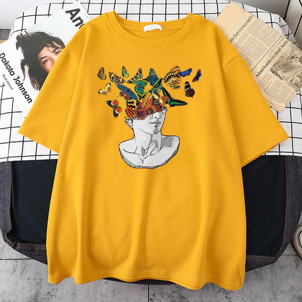 Personalized casual loose print T-shirt