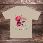 Street fun graffiti short sleeve round neck T-shirt