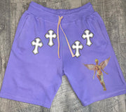 Fashion Angel Print Casual Sports Shorts