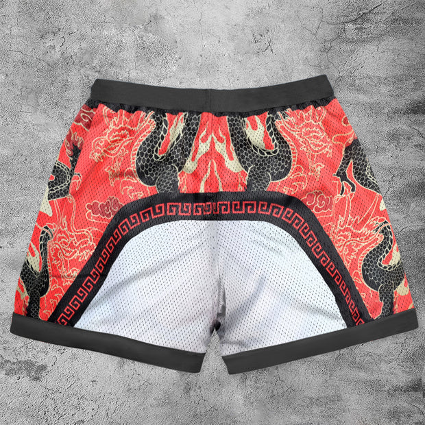 hip hop tiger statement track shorts