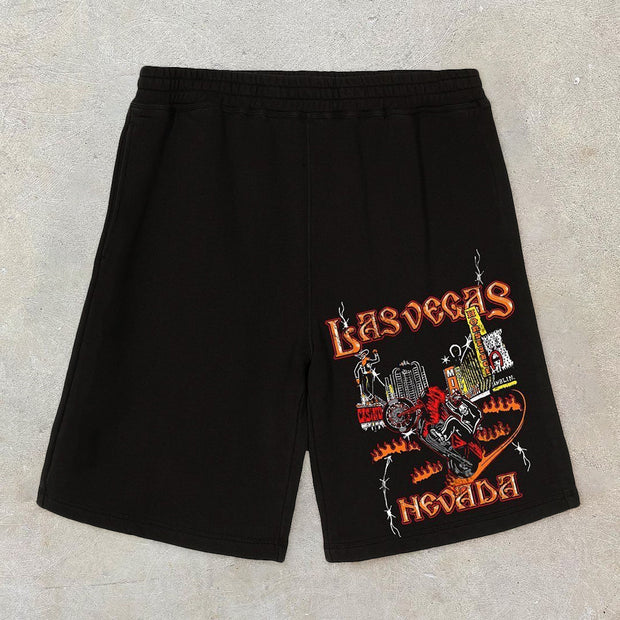 Personalized fashion printed sports shorts