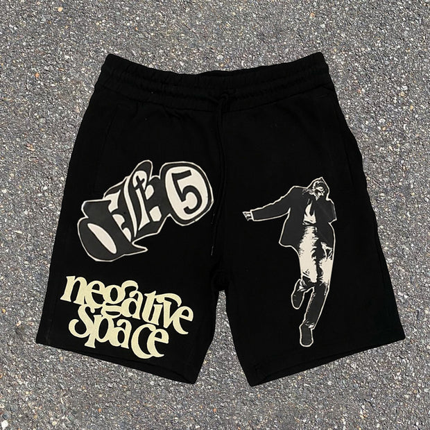 Soul dancer casual street vacation patchwork shorts