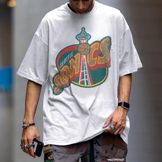 Fashion casual loose round neck T-shirt