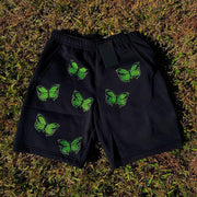 Casual butterfly print shorts