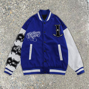 Casual college baseball jacket