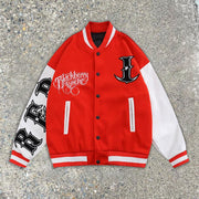 Casual college baseball jacket