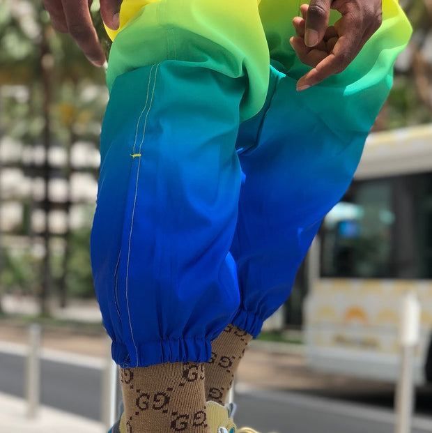 Casual gradient street track pants