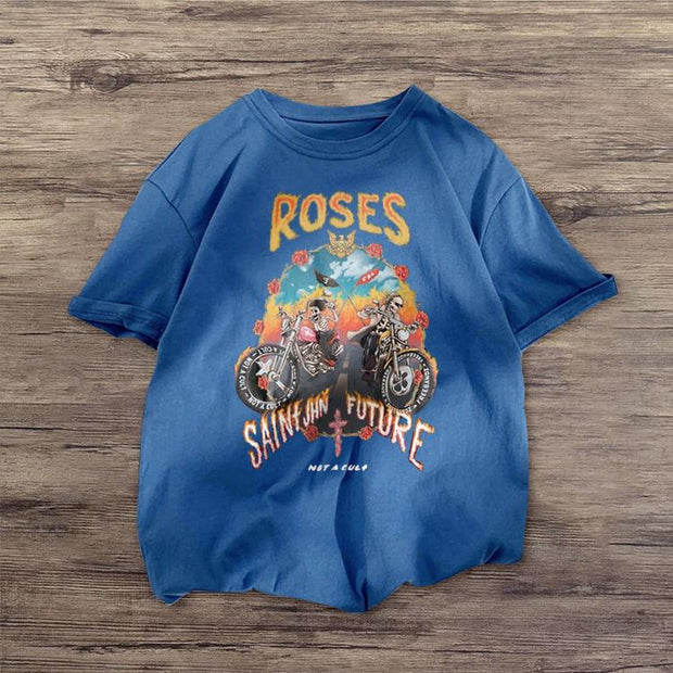 Car cartoon casual short-sleeved T-shirt