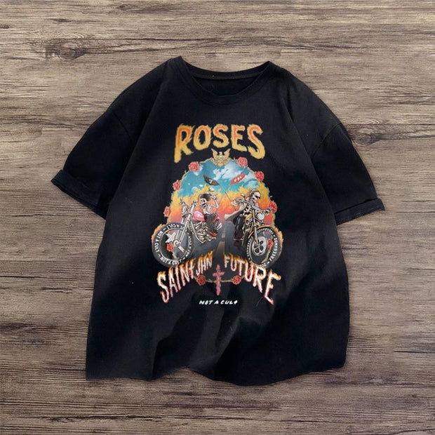 Car cartoon casual short-sleeved T-shirt