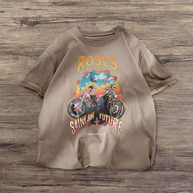 Car cartoon casual short-sleeved T-shirt