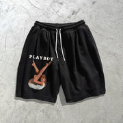 Trendy street style sports shorts print